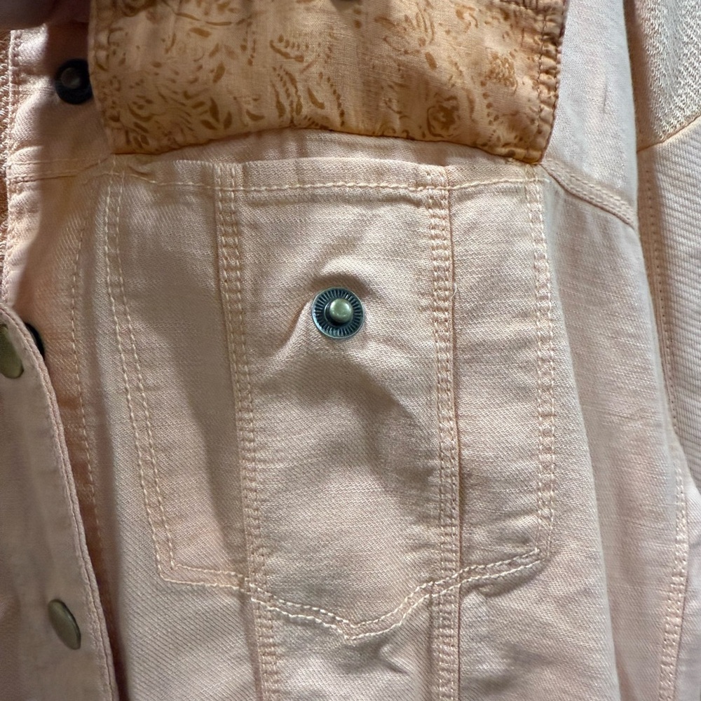 Anthropologie XS PILCRO Stylish Peach Jacket - Picture 8 of 11